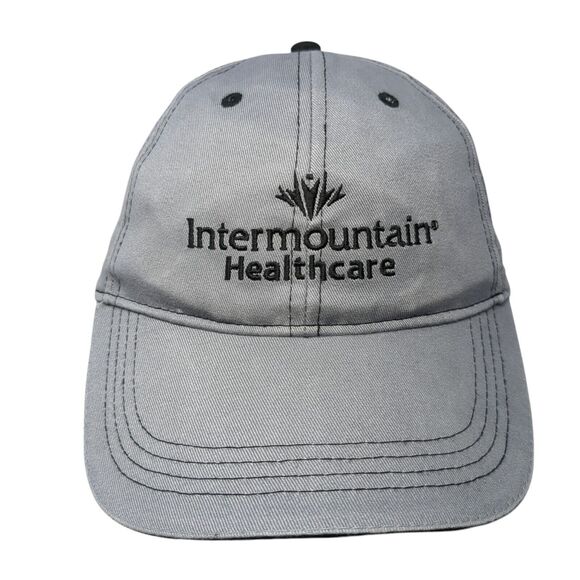 Intermountain Healthcare Strapback Hat Gray One Size Embroidered Solid - Picture 1 of 8